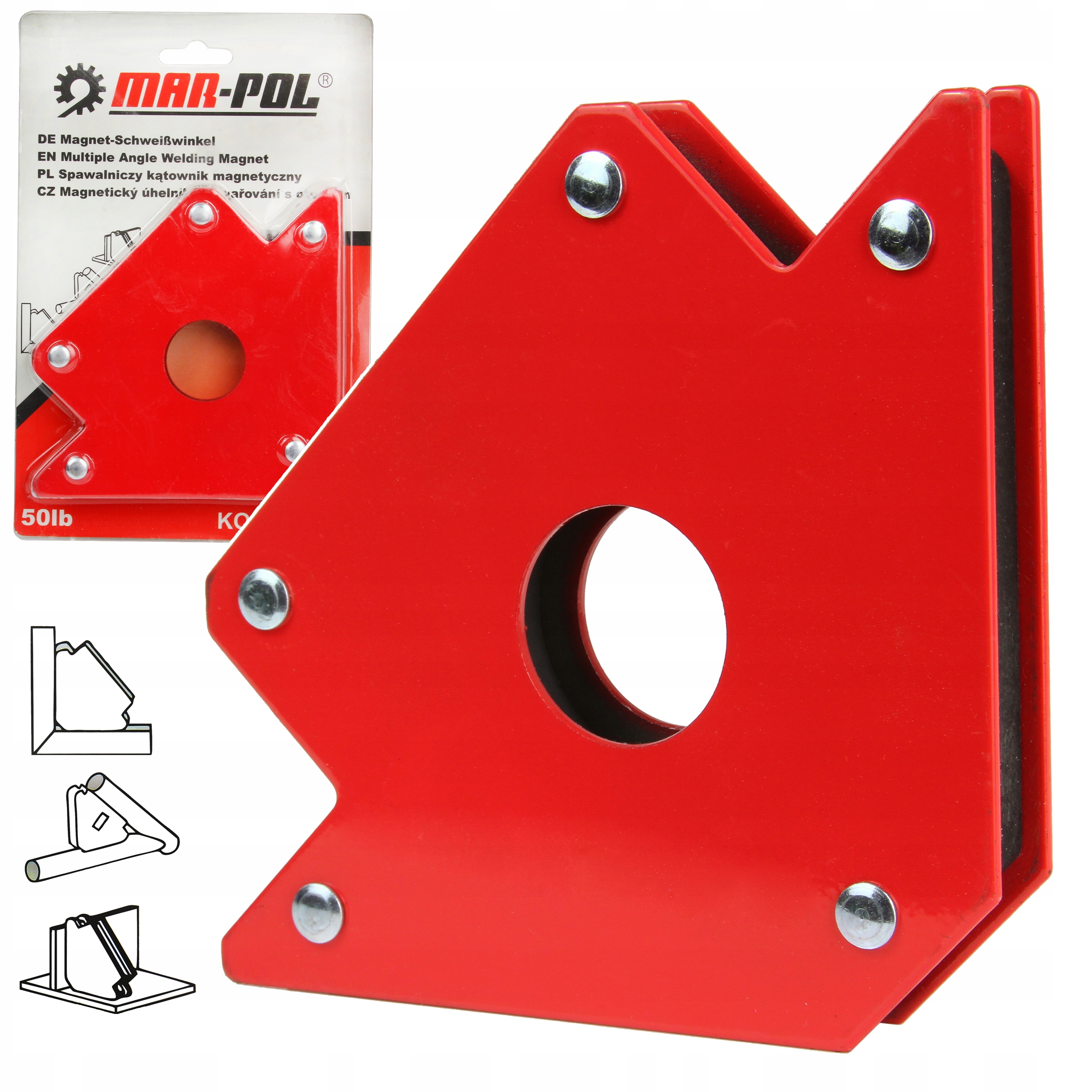 MAGNETYCZNY KĄTOWNIK SPAWALNICZY 22,6KG UCHWYT MAG
