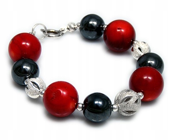 Nové Stříbro Korál Nádherný náramek