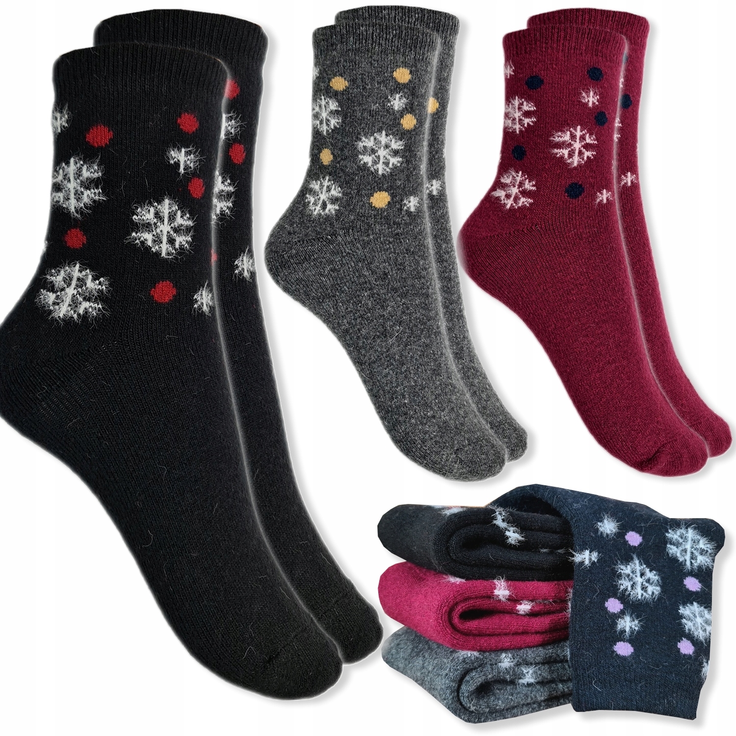 

3x Termo Skarpety Damskie Norweskie 35-39