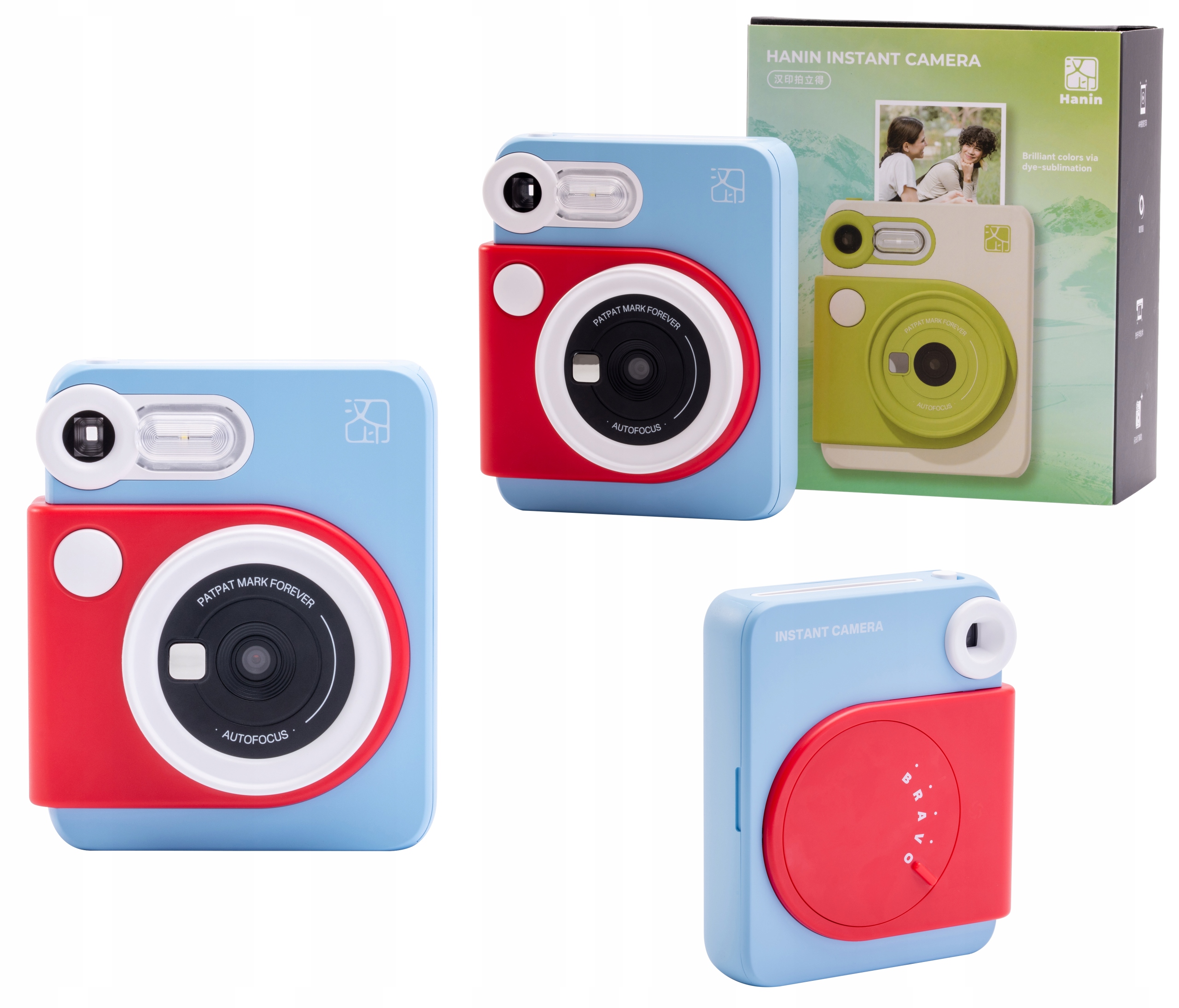 Fotoaparát Hanin M6 5MP Výtisk Fotografie z telefonu Barva 3PASS Bluetooth Náplně