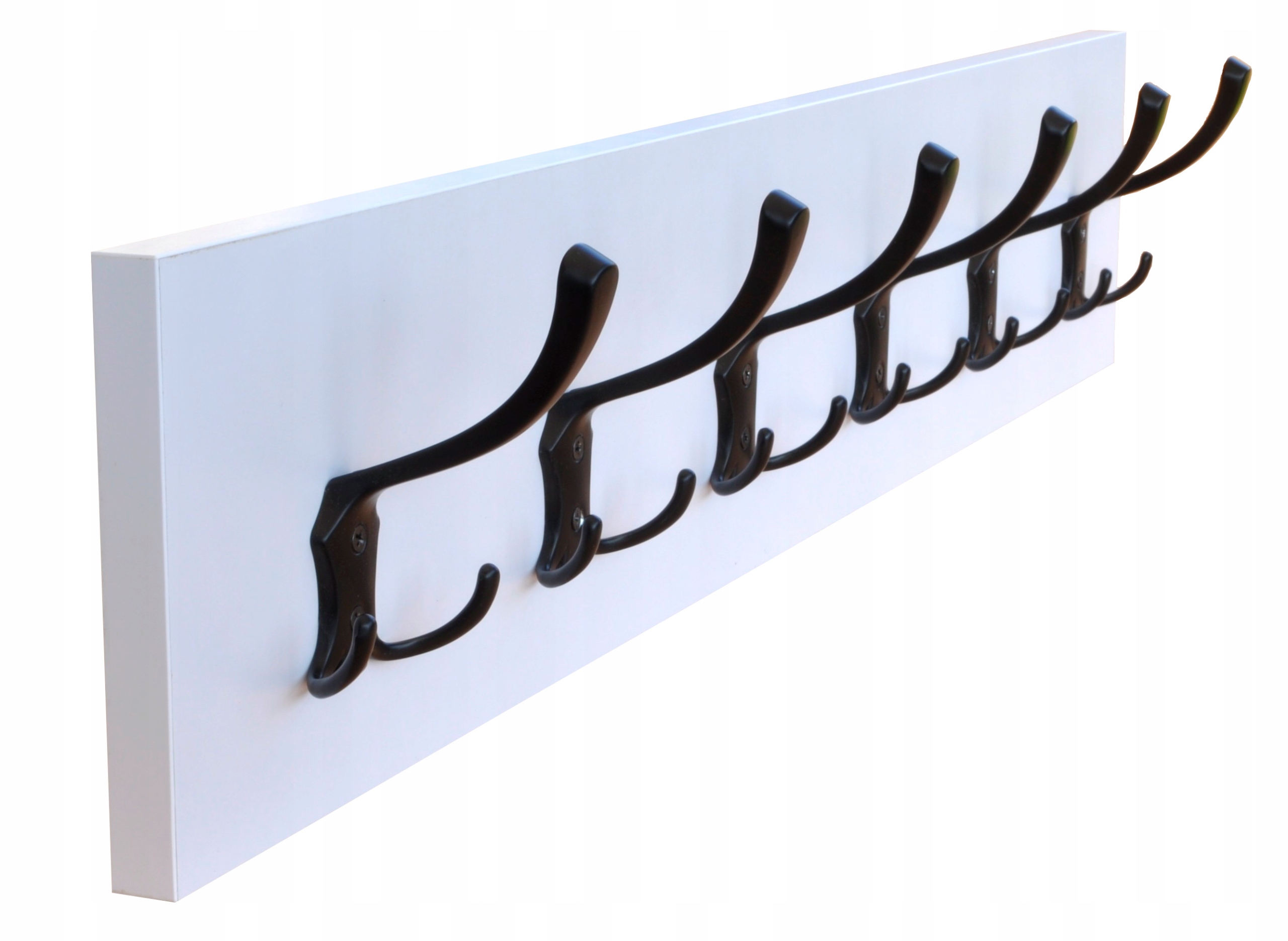 WIESZAK ŚCIENNY PRZEDPOKÓJ, ŁAZIENKA, GARDEROBA, BIAŁY, 80cm