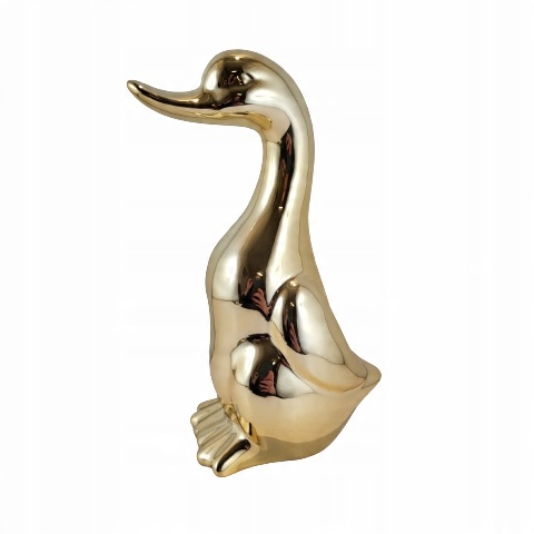 

Figurka Kaczka Gąska Ceramiczna Złota