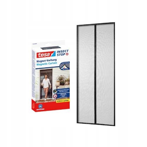Síť do dveří magnetická, 0,9 x 2,1 m, antracitová,TESA