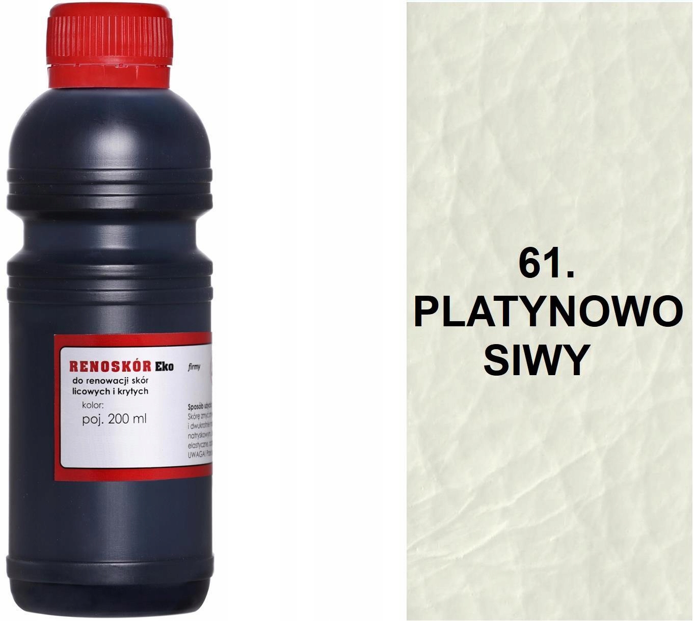 PLATYNOWO-SIWY 61 PLATYNOWA FARBA RENOSKÓR 200 ml WILBRA DO SKÓRY LAKIER HQ Marka inna