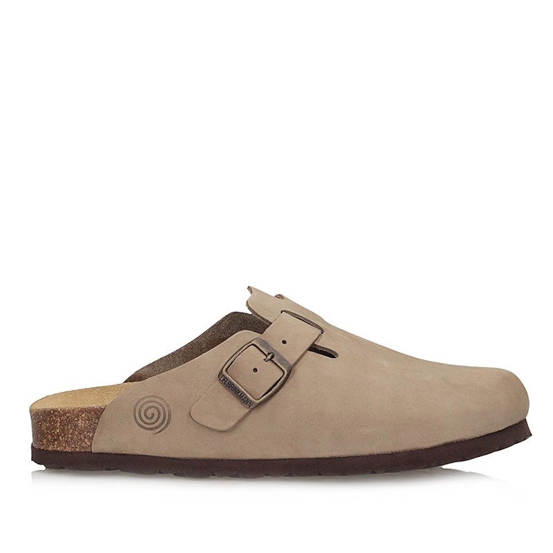 Pánské pantofle Dr. Brinkmann 600132-08 béžové kožené