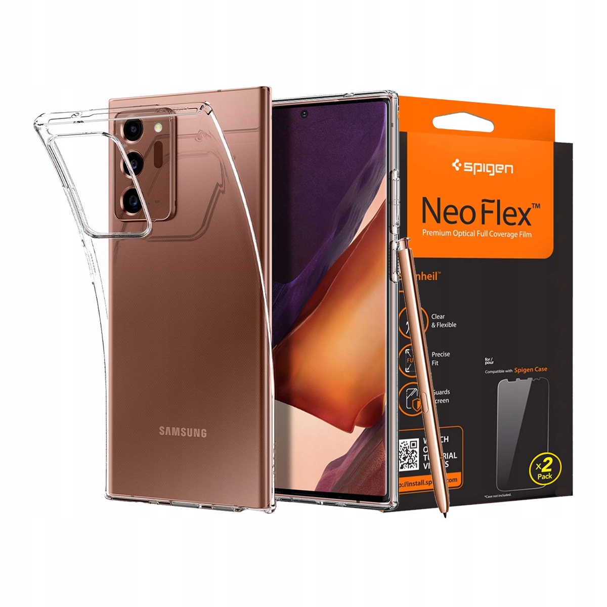

Spigen Etui Do Galaxy Note 20 Ultra + Folia Spigen