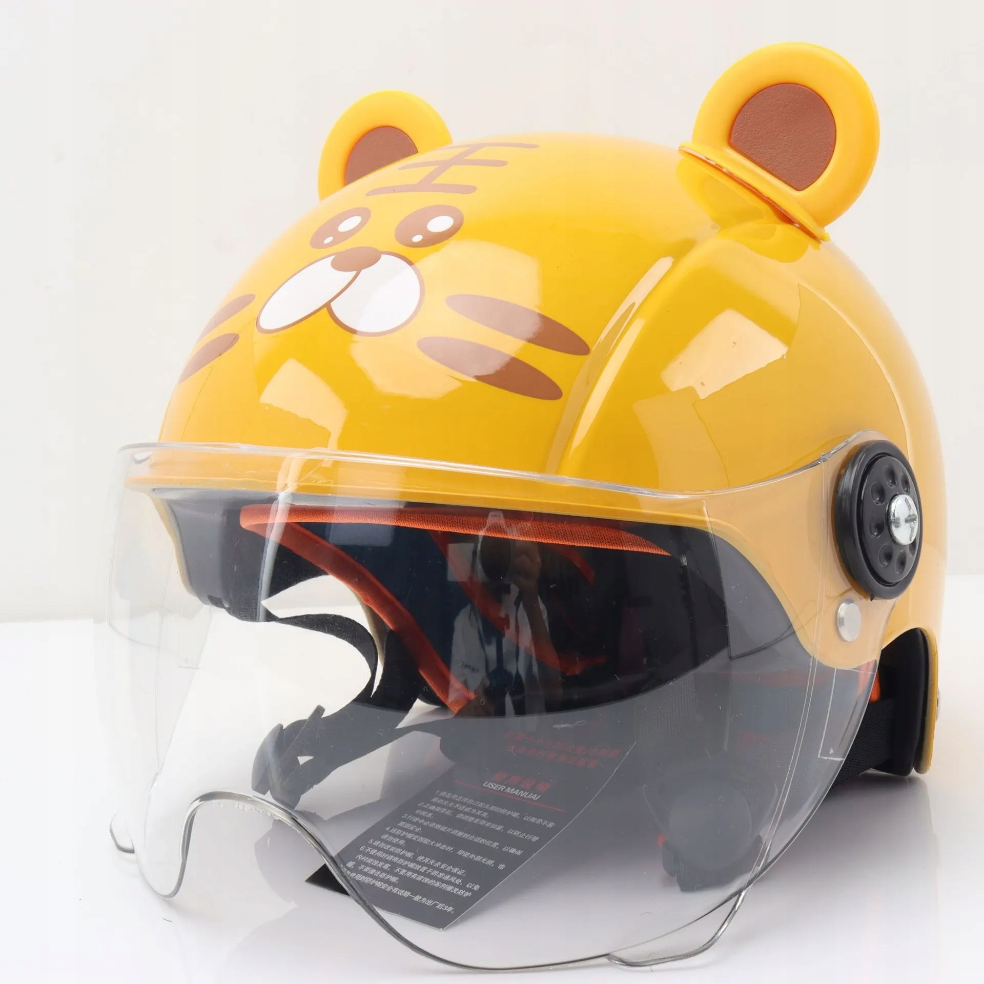 Dětské motocyklové poloviční helmy kawaii roztomilé kreslené kolo ...