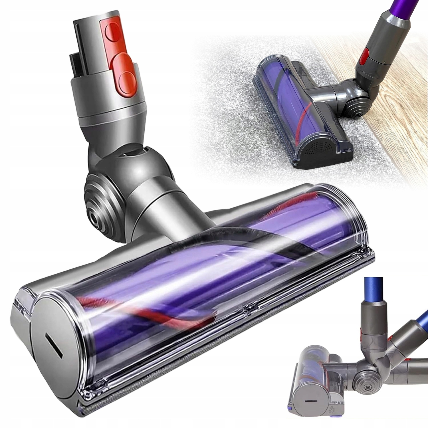 Kartáč do vysavače nastavitelný 180° Kompatibilní s Dyson V7 V8 V10 V11