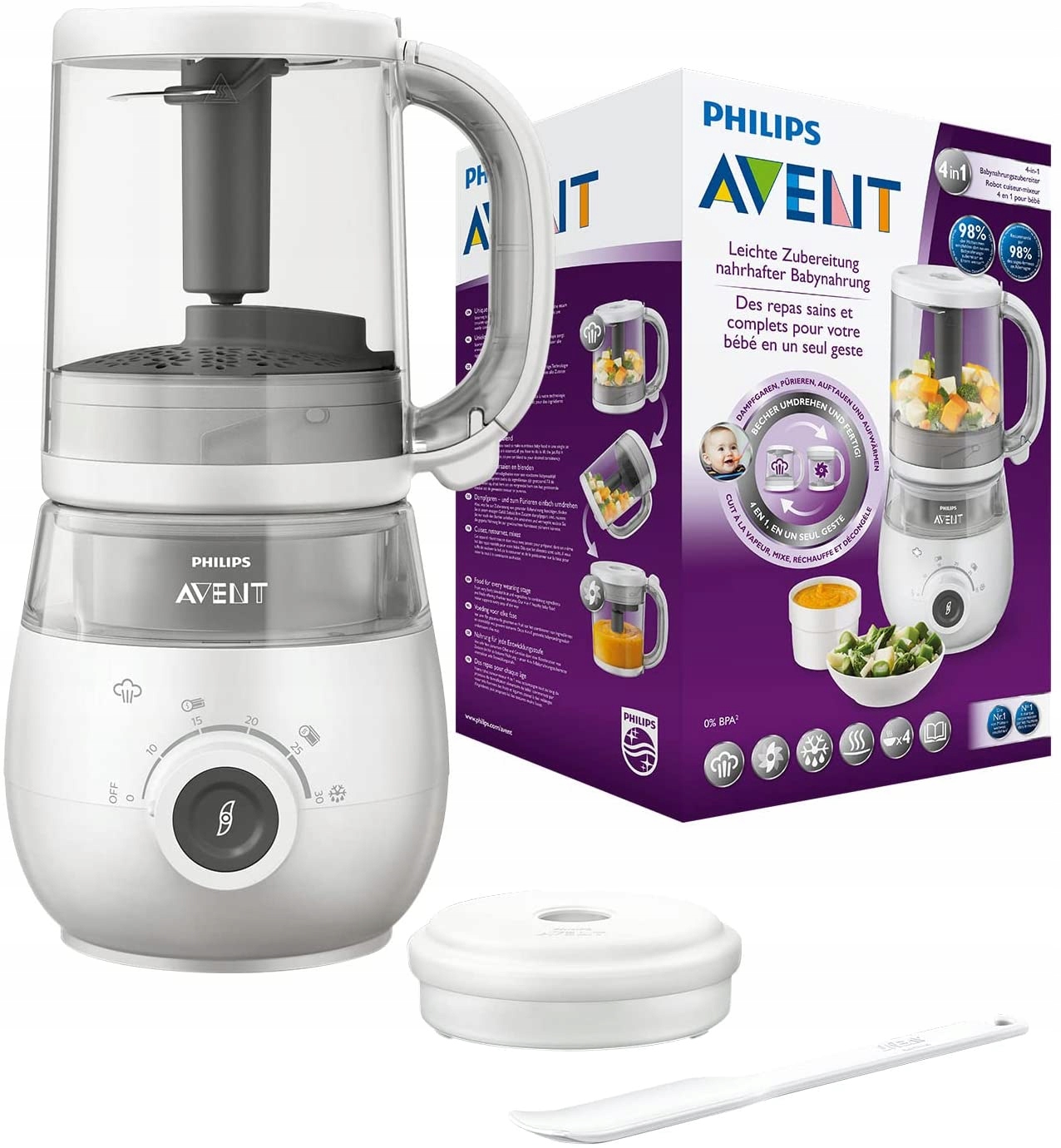 Parowar Blender kielichowy Philips Avent SCF883/01 do robienia posiłków