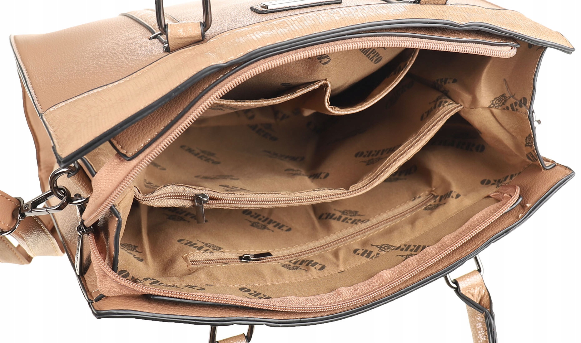 CHARRO Torebka damska żółta teczka listonoszka CH307886 Yellow Kolekcja nowość