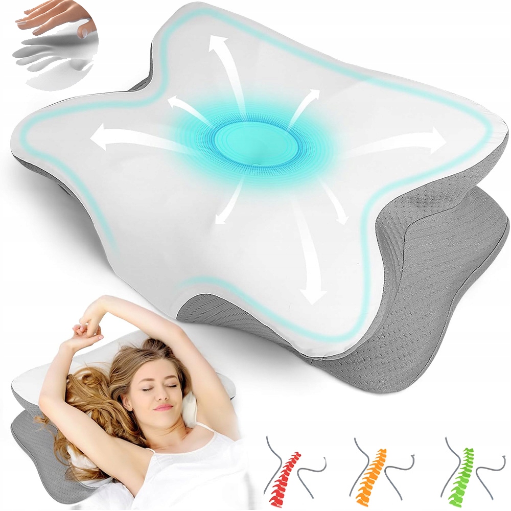 Ergonomiczna Poduszka Ortopedyczna Pod Kark, Z Pianki Z Pamięcią Kształtu
