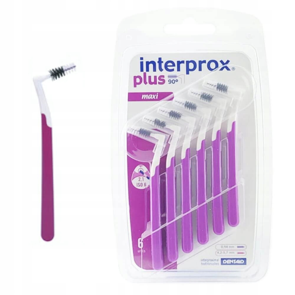 INTERPROX PLUS MAXI SZCZOTECZKI MIĘDZYZĘBOWE 6 SZT Model Plus Maxi