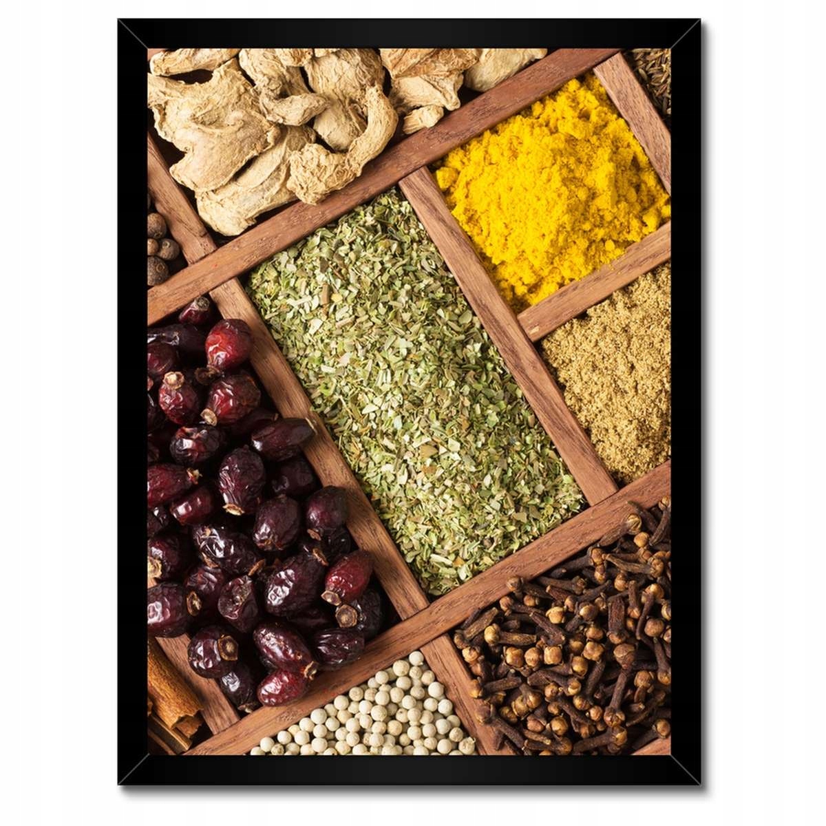 Plakáty v rámu 30x40 Koření v krabicích