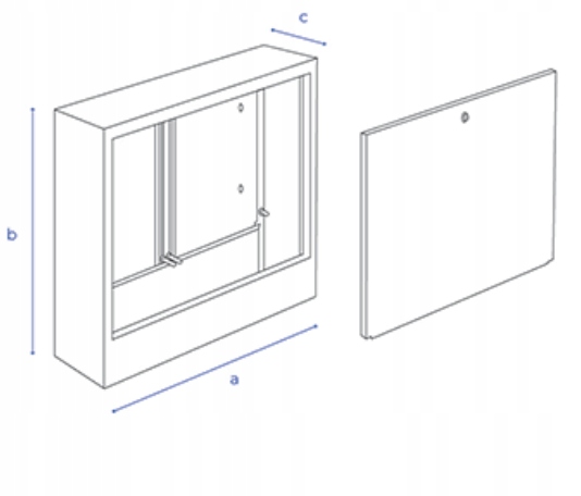 SZAFKA NATYNKOWA DO ROZDZIELACZA 5 - 6 OBWODY Marka inna