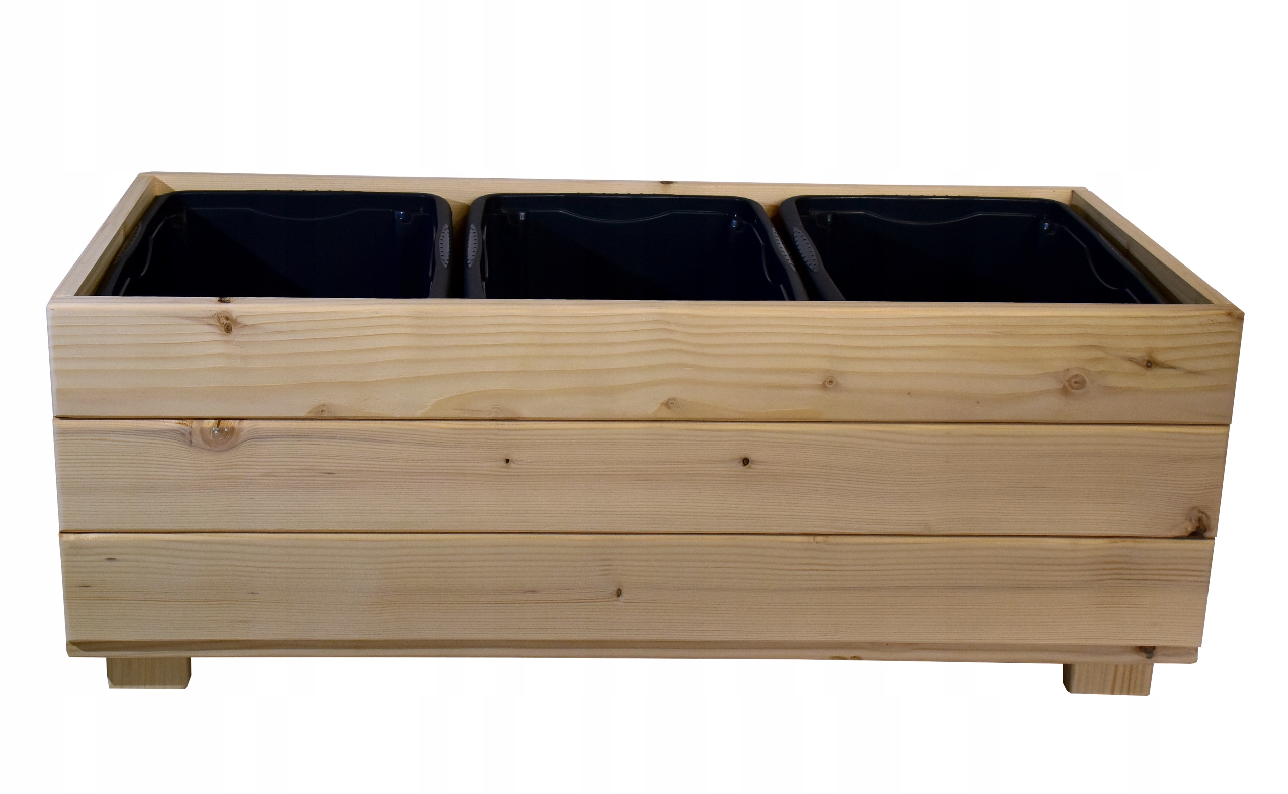 Duża Drewniana Doniczka Ogrodowa XXL 90x42x35 cm Unikalny Design naOgródki