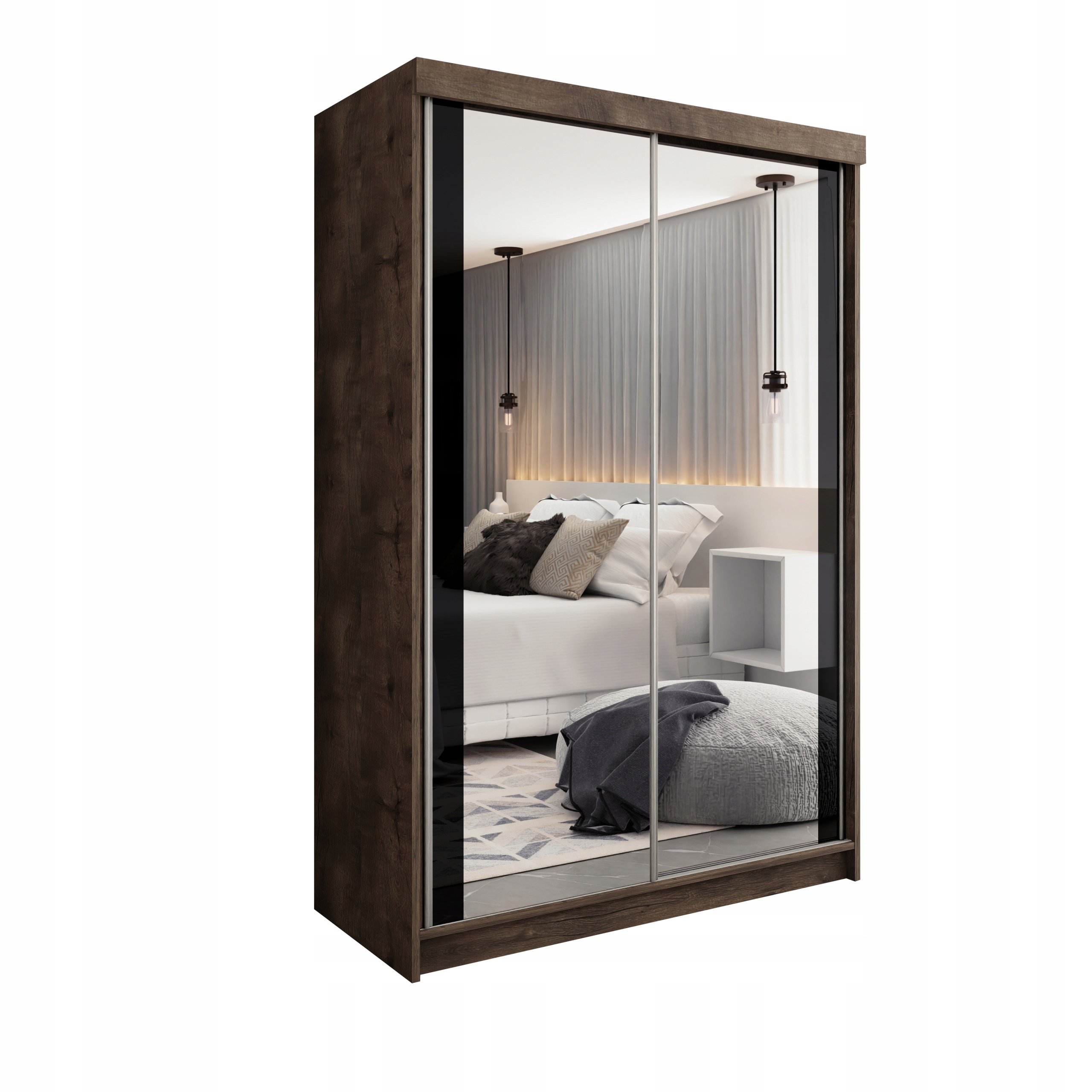 Posuvná Skříň Barcelona B-30 150, tmavě jasan