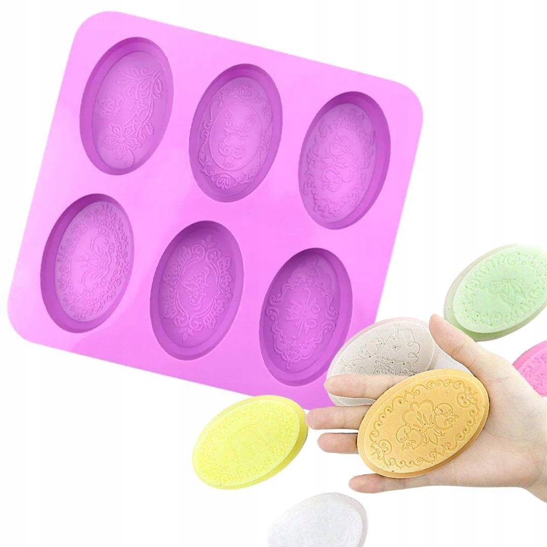 

Foremka silikonowa elipsa owal orient mydło x6