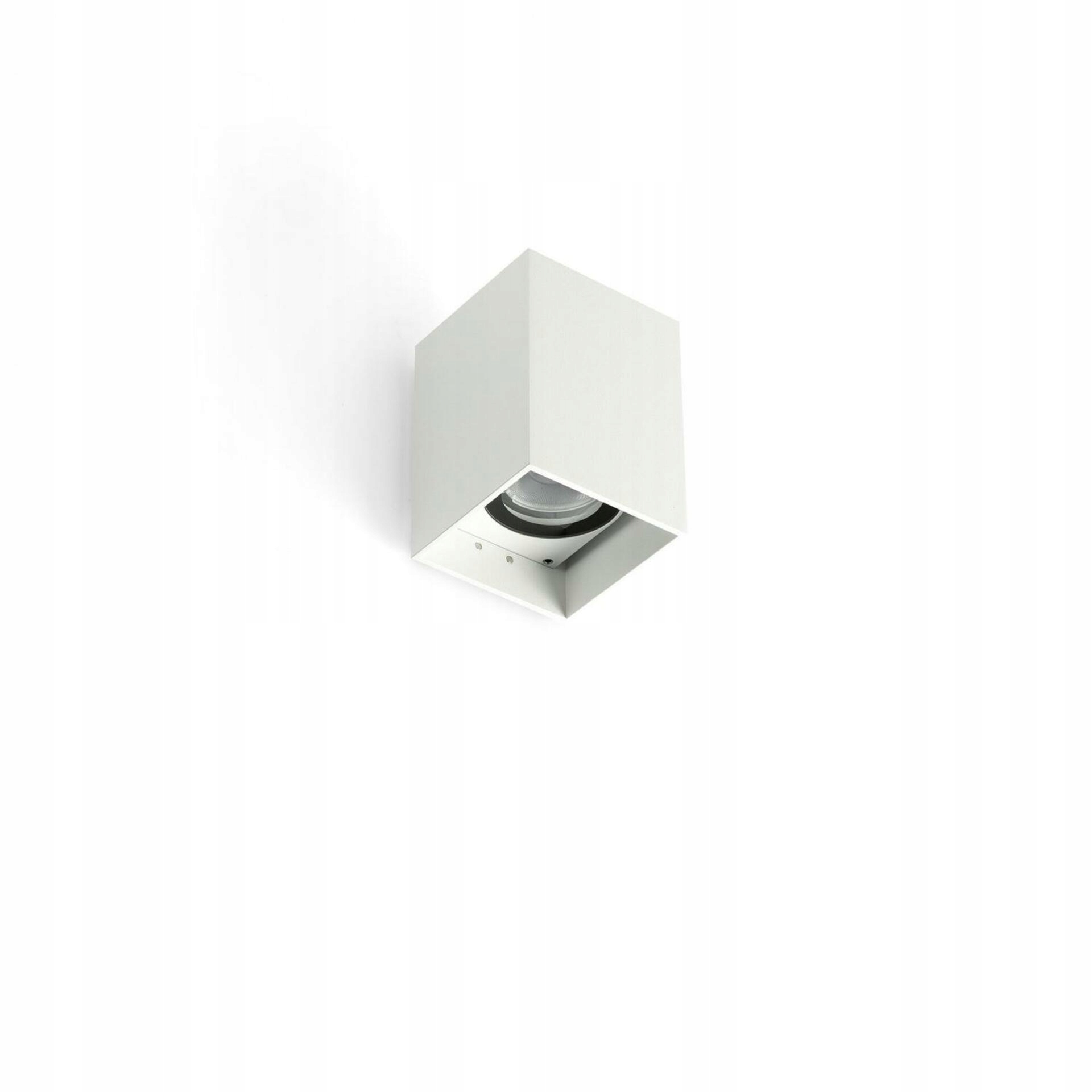 Nástenné Led svietidlo Faro Kov 1L biele, hranaté, IP65, 3000K, 6W