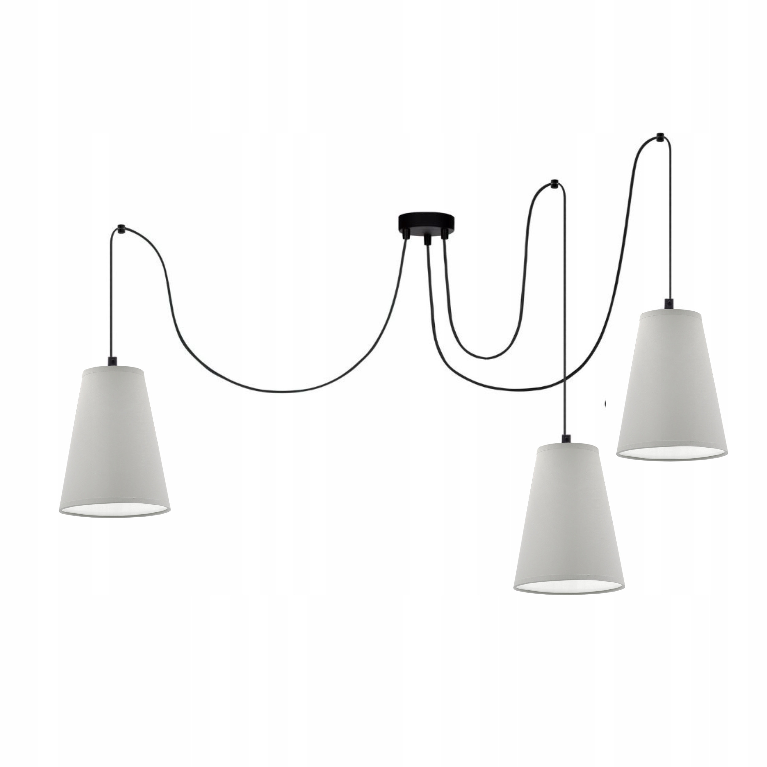 Závěsná Stropní Lampa Stínidlo Kužel Barvy E27 Pavouk 3-bodová