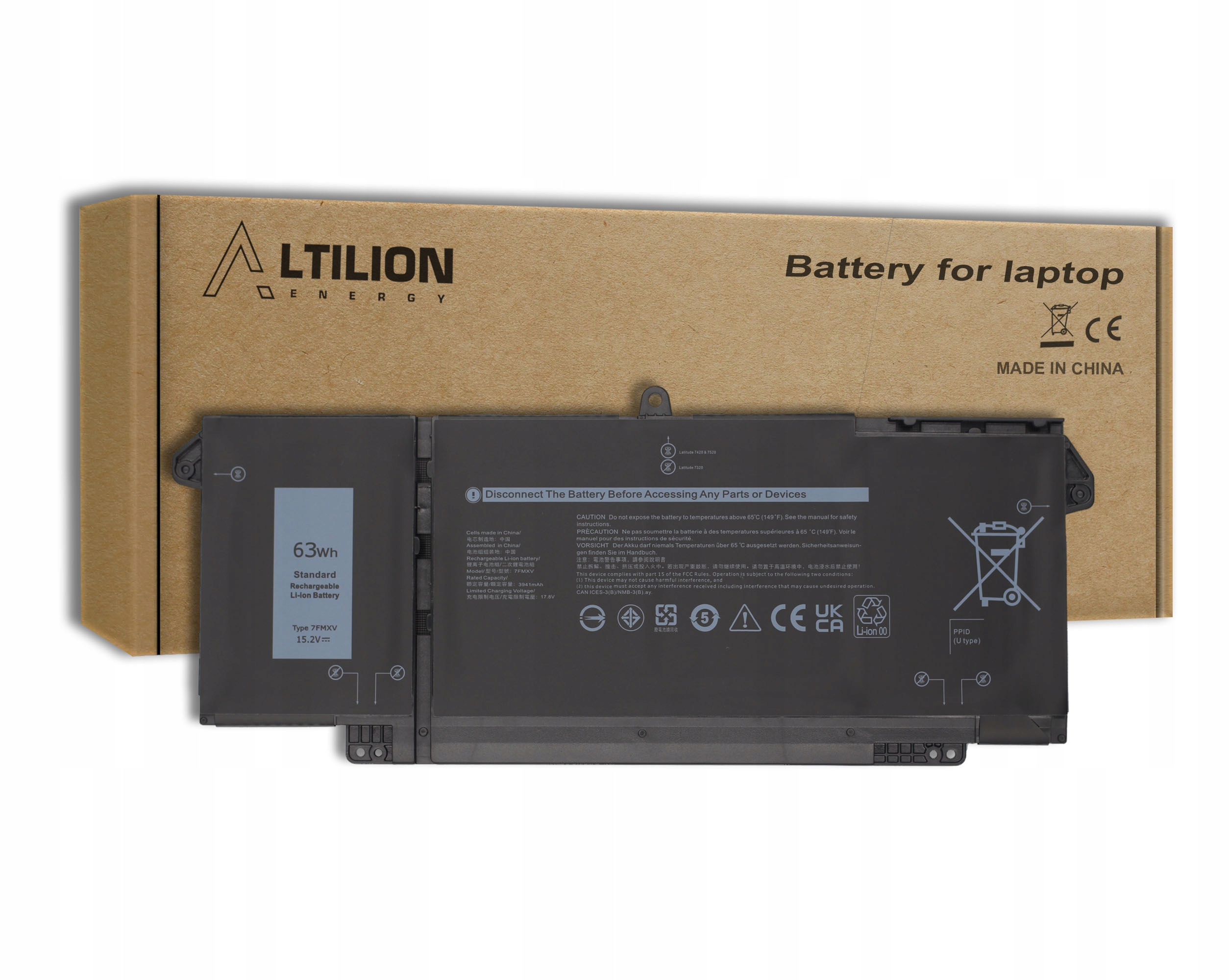 Baterie Altilion Energy 7FMXV kompatibilní s Dell