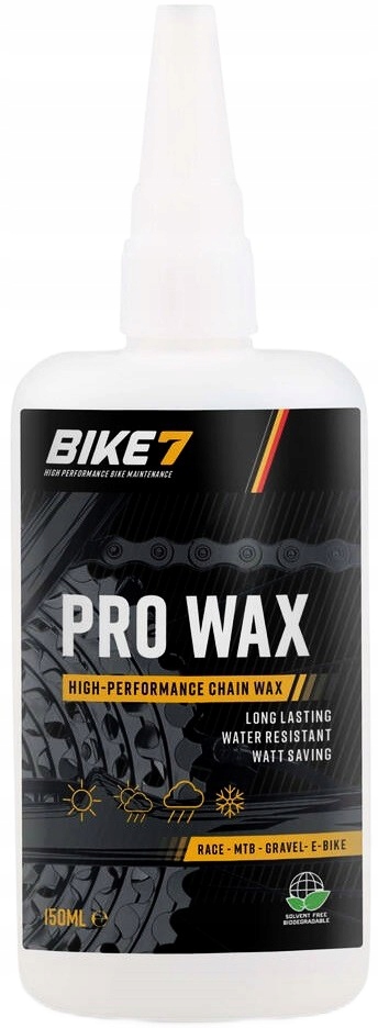 BIKE7 7 Pro Wax wosk olej smar smarowania łańcucha rowerowego Prowax 150ml