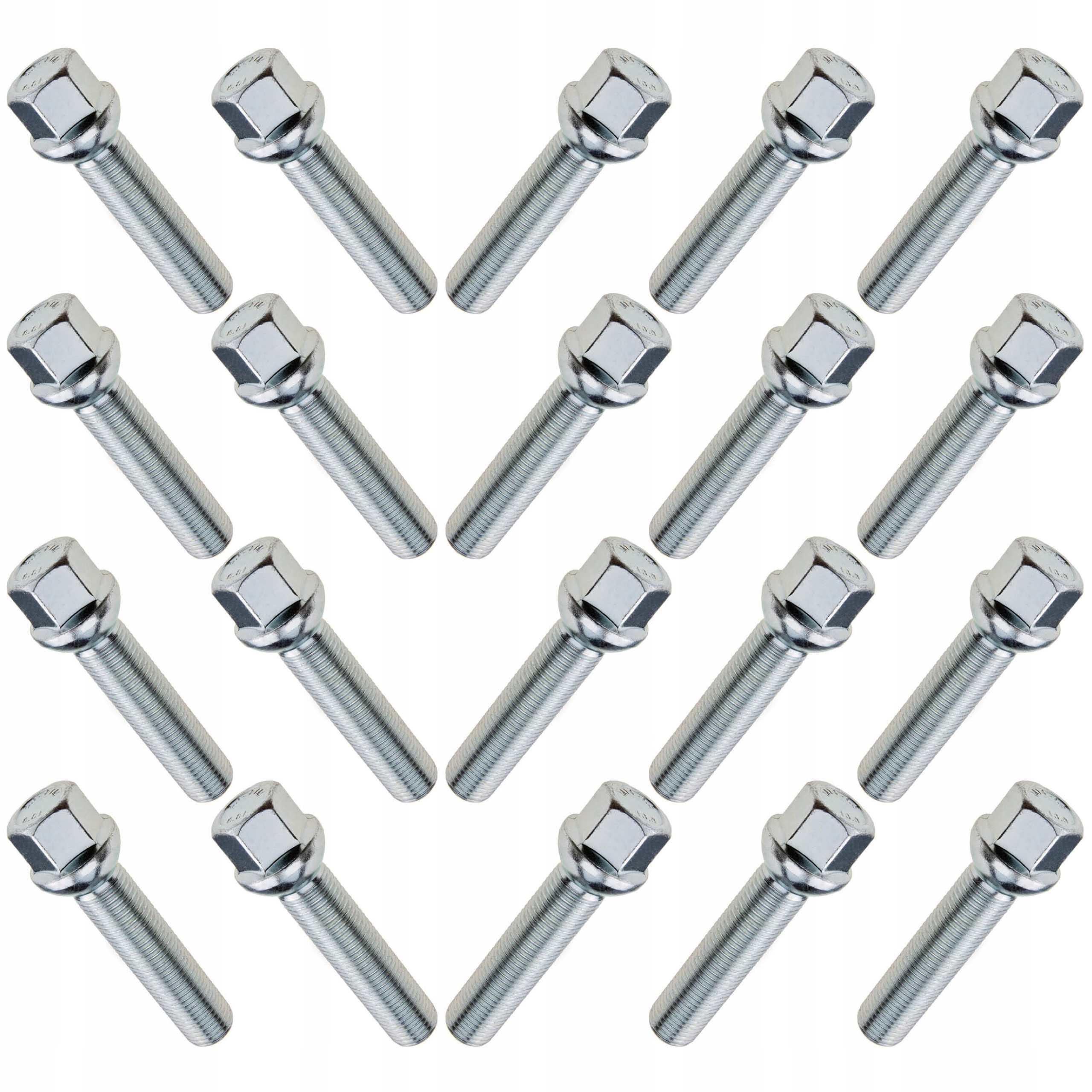 Šrouby M14X1,5 55MM Koule Na Kola Audi Cupra Mercedes Porsche Seat Skoda Vw