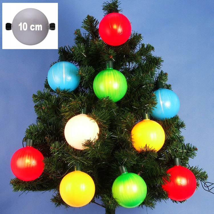 LAMPKI CHOINKOWE LED-15 DUŻE KULE ZEWNĘTRZNE MIX Marka Mar-pol