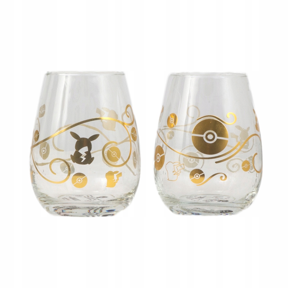 Křišťálové Sklenice Pokemon Sklenice Pikachu Sada 2 Ks Originál