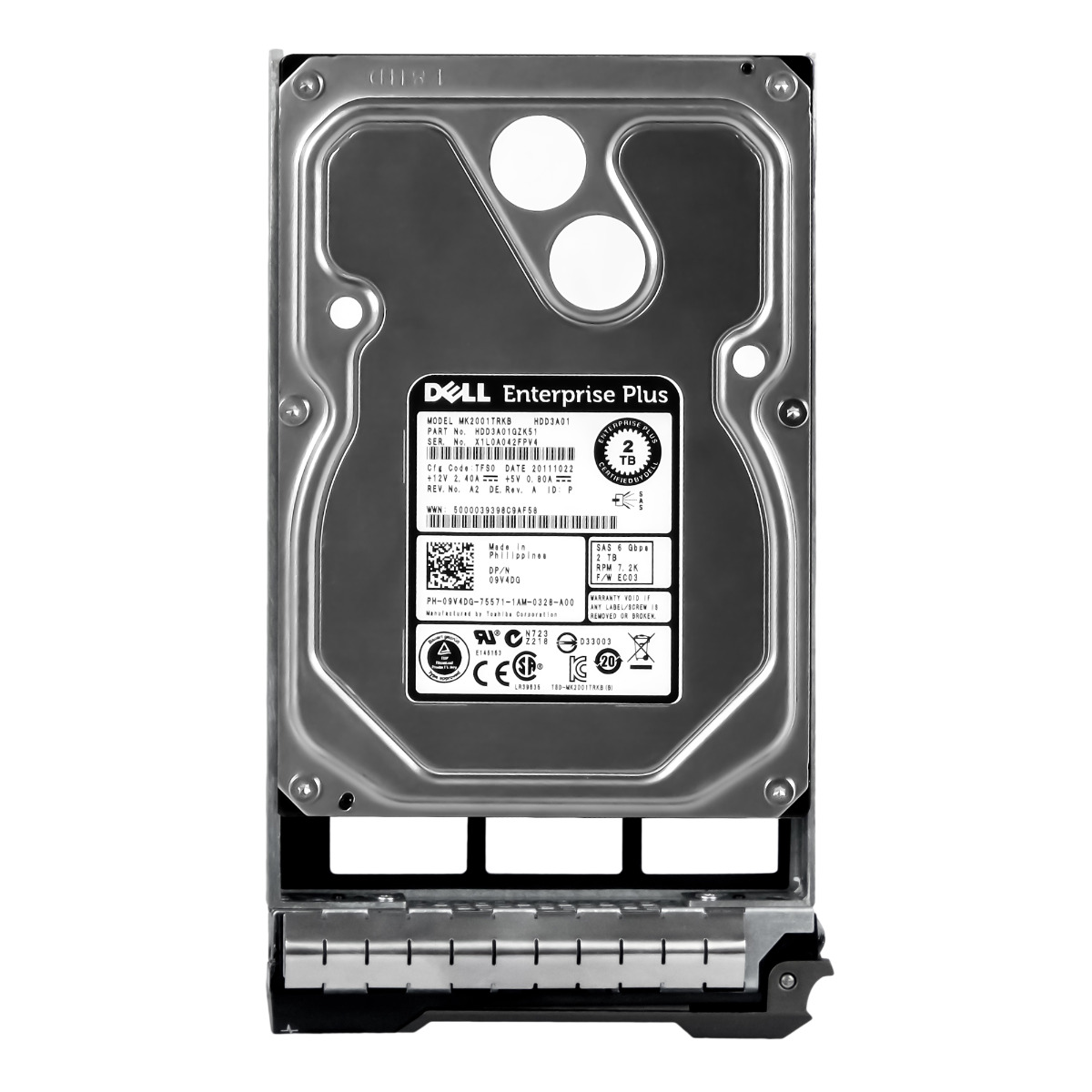 Dell 09V4DG 2TB 7.2K 16MB SAS-2 3.5'' MK2001TRKB