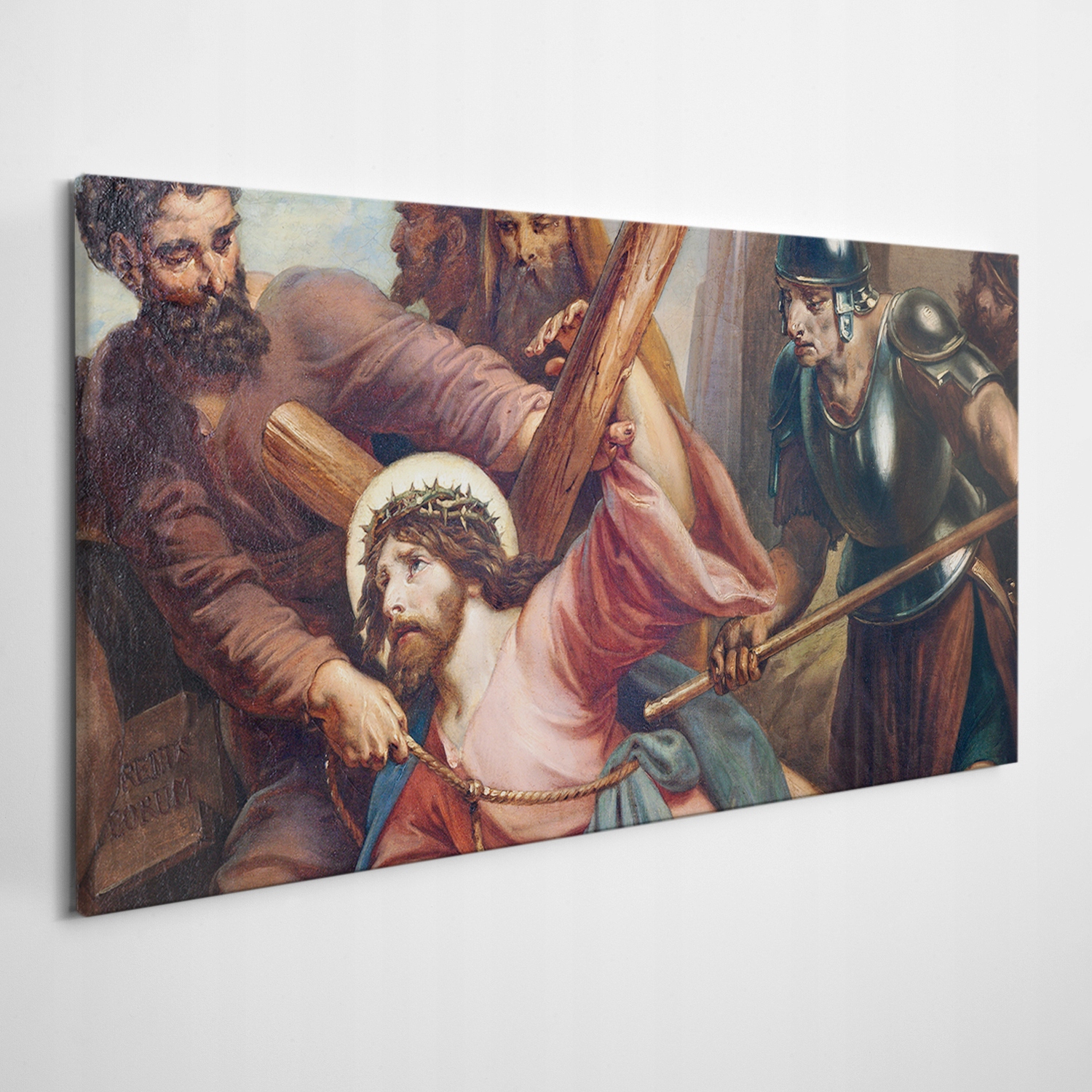 Tištěný obraz Canvas 100x50 Ježíš Křížová cesta