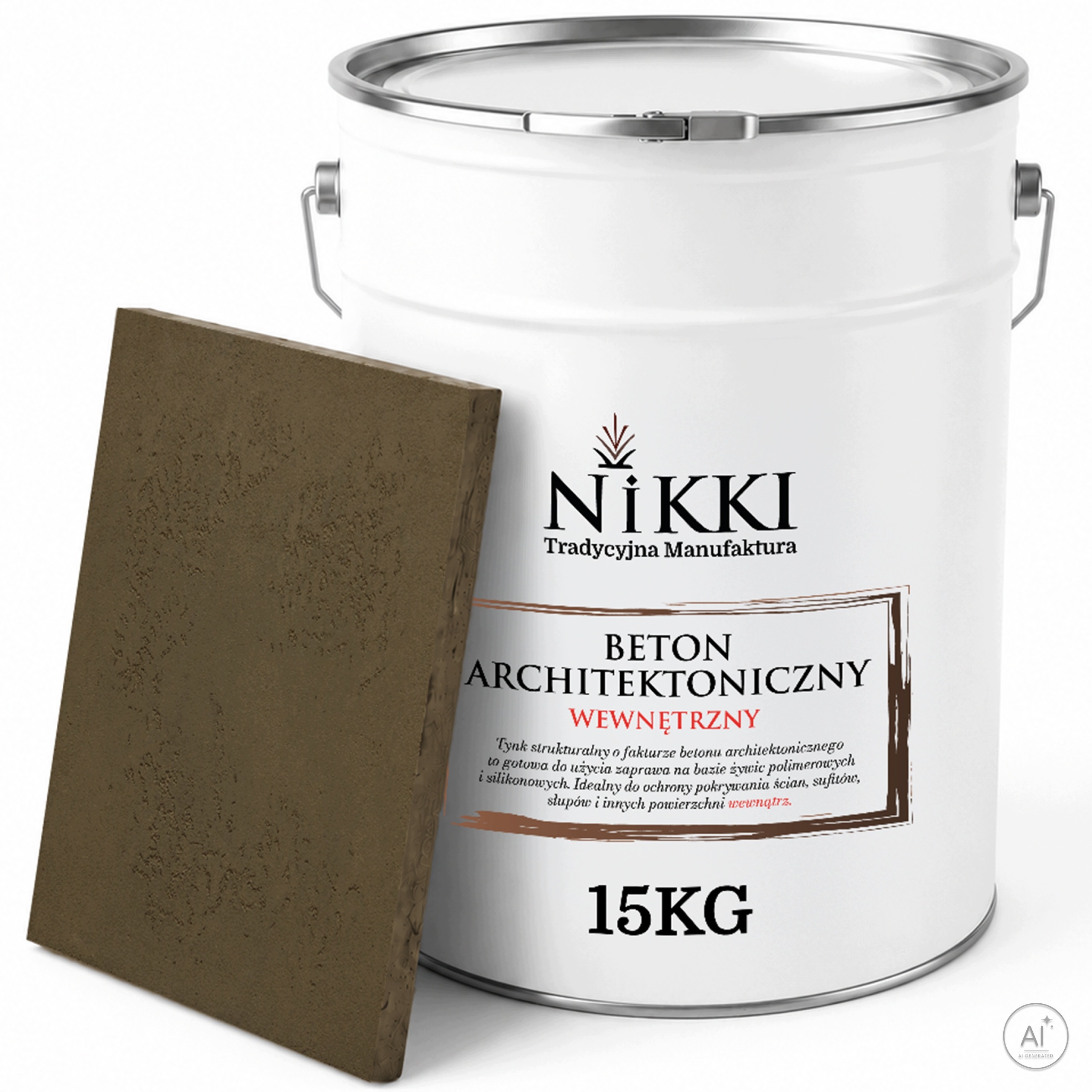 Dekorativní architektonický beton vnitřní 10 m2 15 kg Khaki Tmavě F456