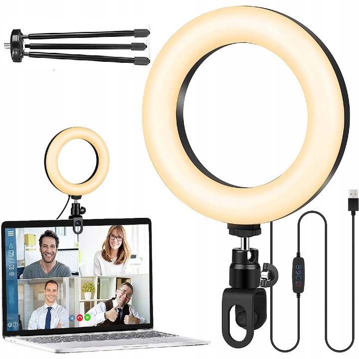 Lampa Ring 15cm. ze statywem