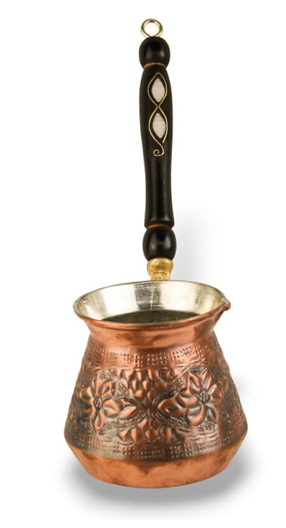 Turecki miedziany tygielek 400ml postarzany