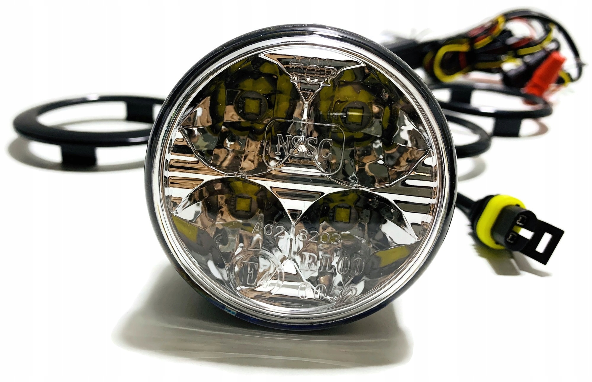 ДНЕВНОЙ ХОДОВОЙ СВЕТ 4 LED ROUND 7CM 12V 24V