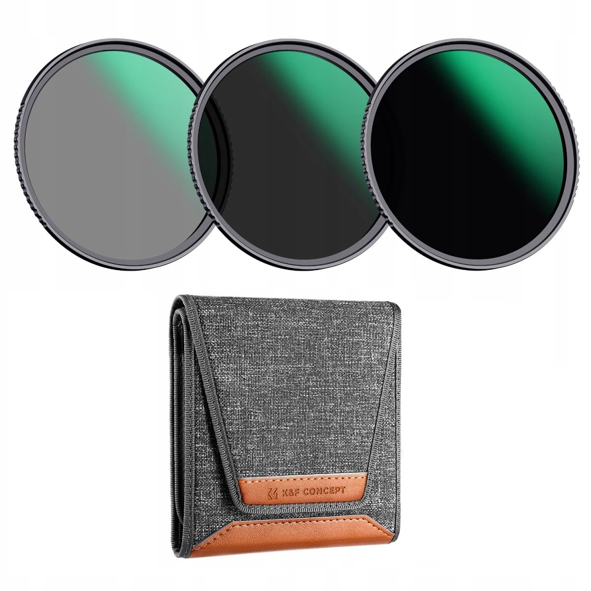 Sada šedých filtrů Nd 3x filtr ND8 ND64 ND1000 pouzdro Nano D K&f