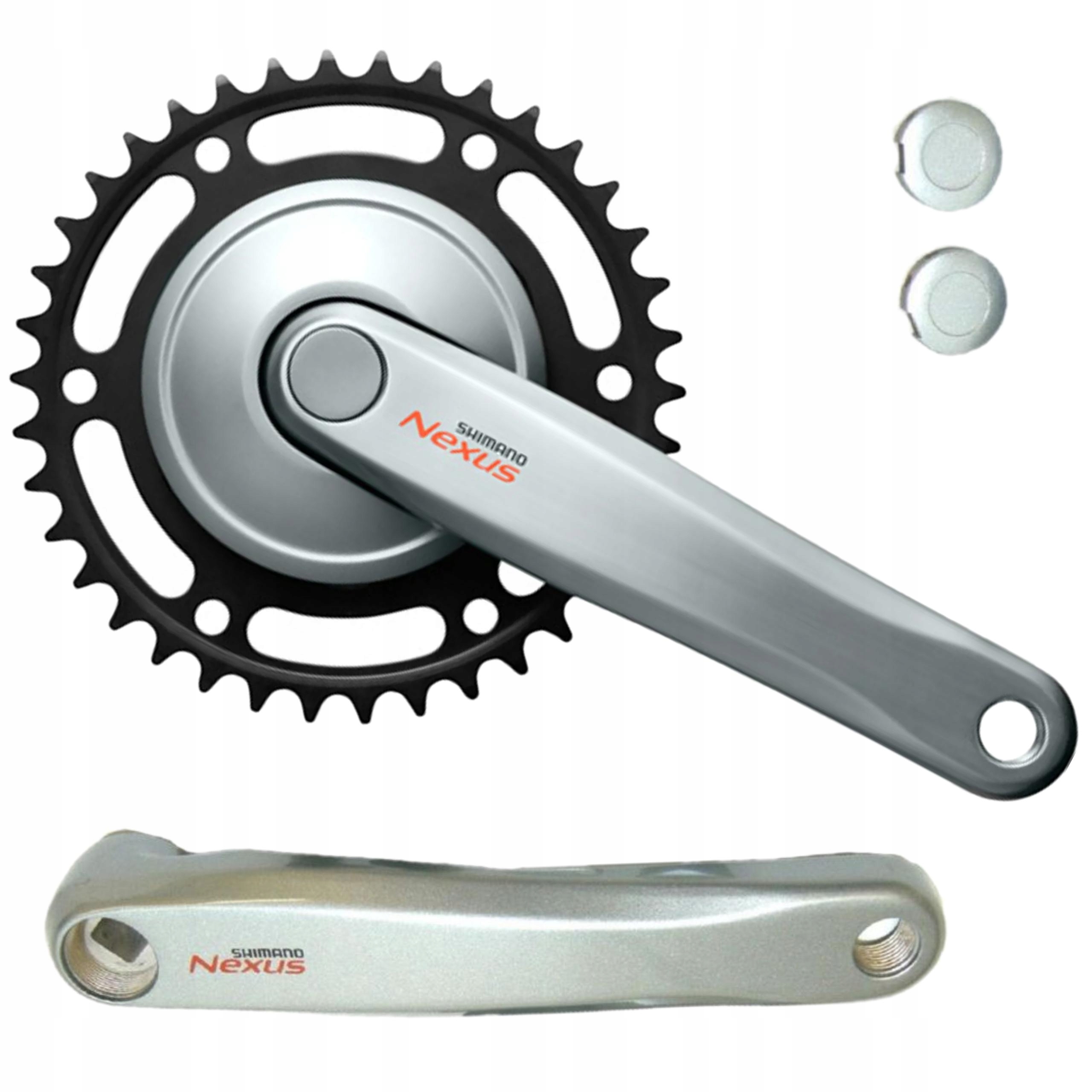 Mechanizm Korbowy 38 Zębów Aluminiowy Shimano Nexus Korba 170mm FC-C6000