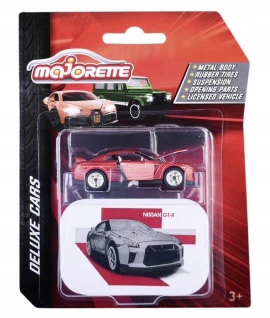 Majorette Deluxe 212053190 Nissan Gt-r (red)