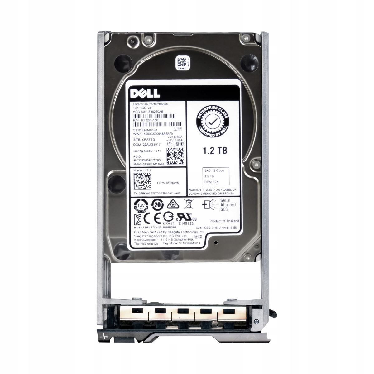 Dell 0FR6W6 1.2TB 10K 128MB SAS-3 2.5 ST1200MM0198