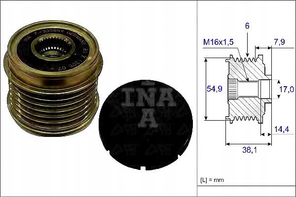Ina Spojka Alternátoru Citroen Jumper 3.0 Hdi 155