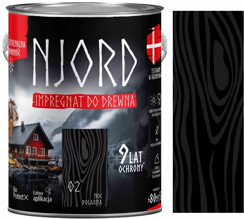 Njord Impregnat Do Drewna Do 9 Lat Ochrony Noc Polarna 02 5L