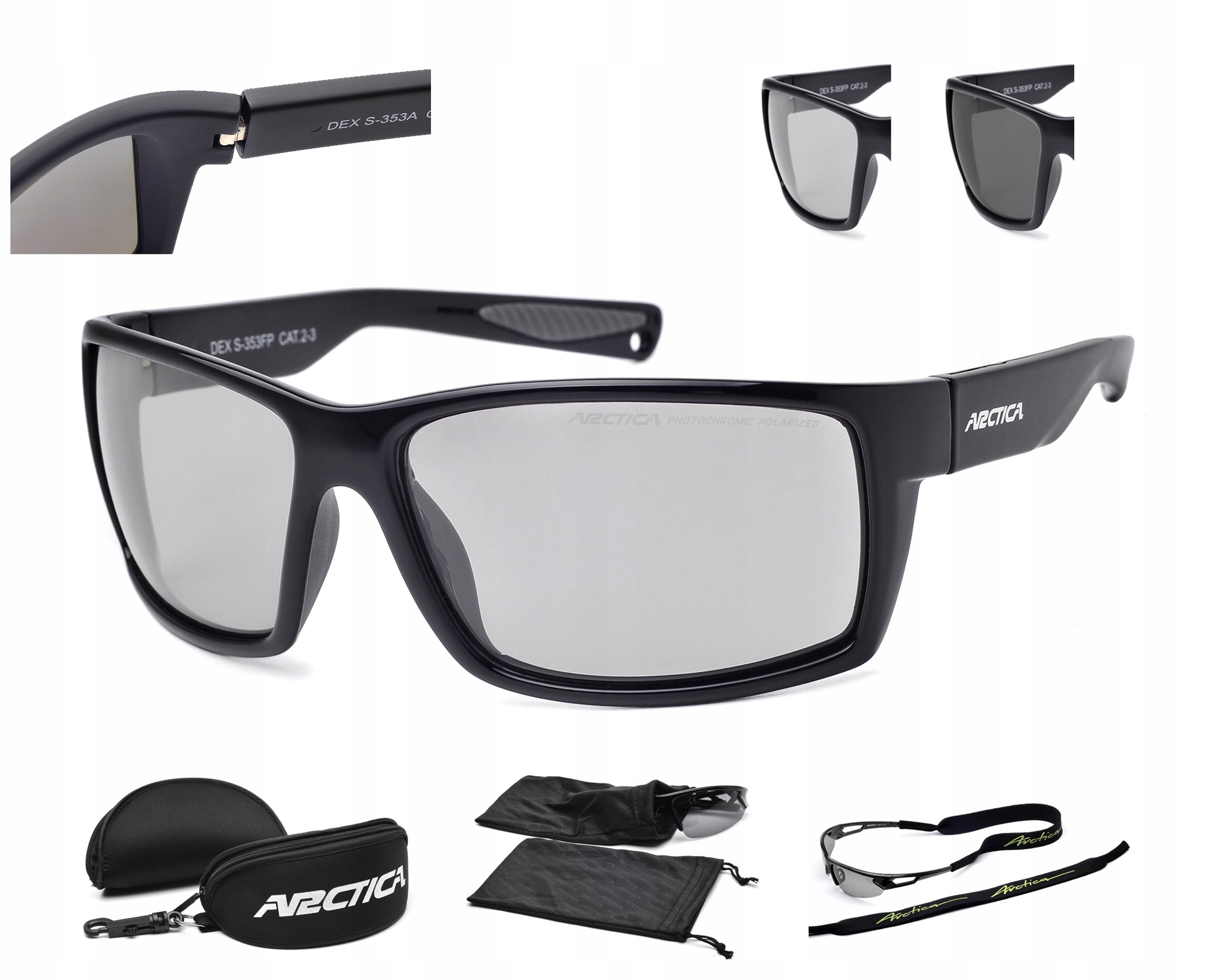 Arctica Okulary S-353FP Fotochromowe Polaryzacyjne Przecwsłoneczne UV400