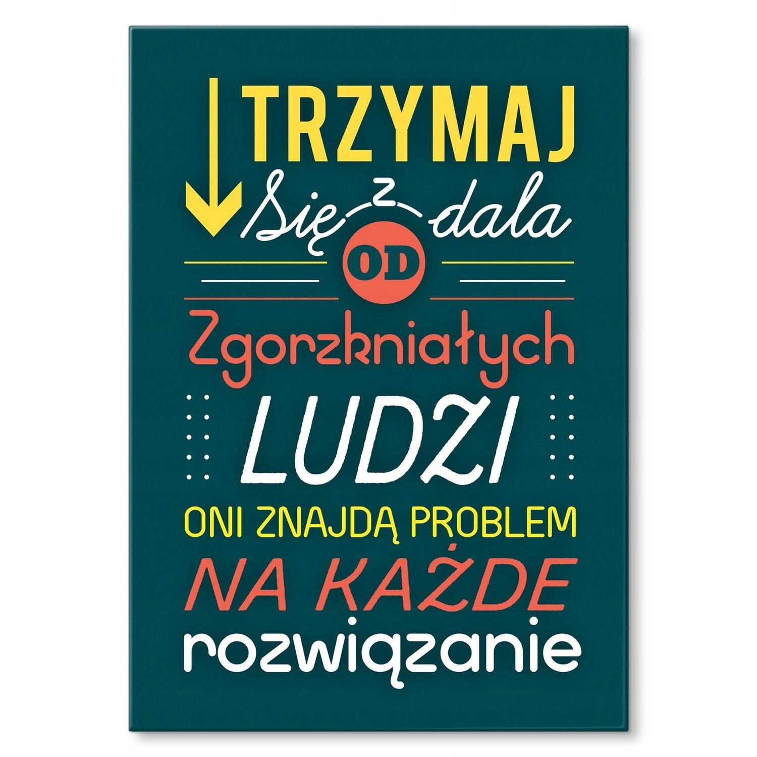 Kovový plakát Drž se dál Dárek 22 x 31 cm