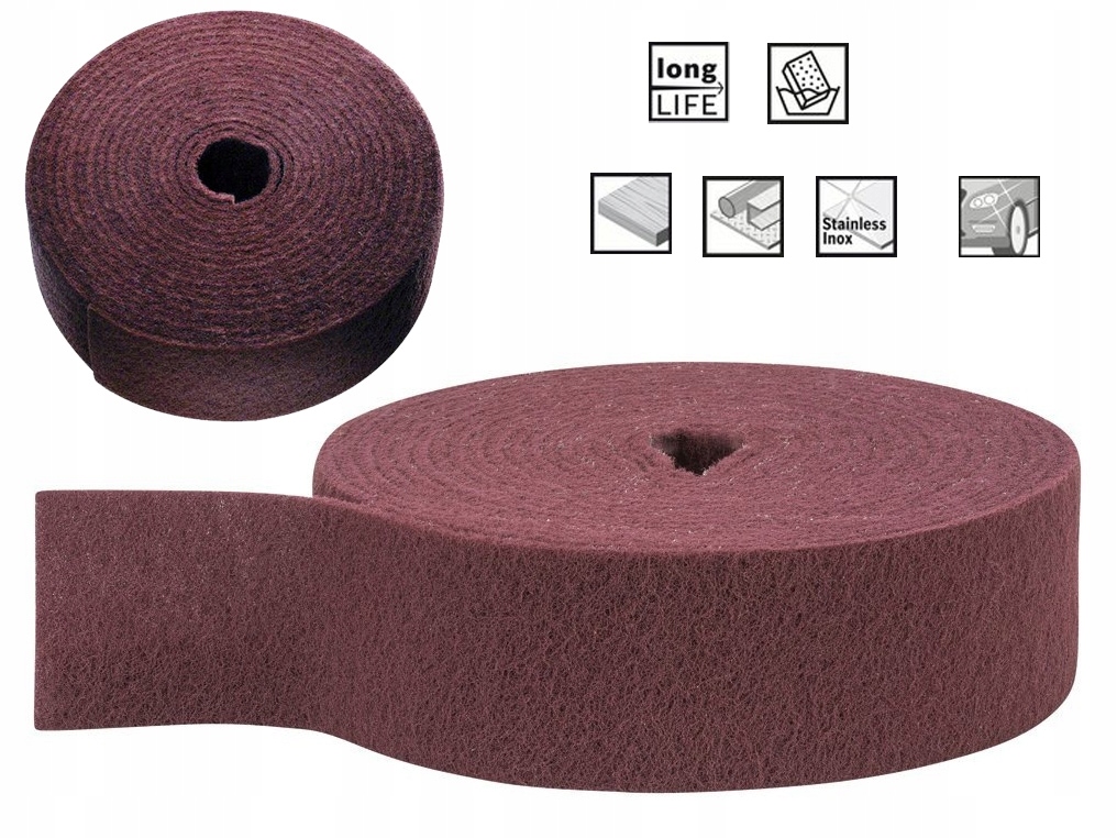 WŁÓKNINA ŚCIERNA 150X1M BRĄZOWA COARSE Kod producenta 902603