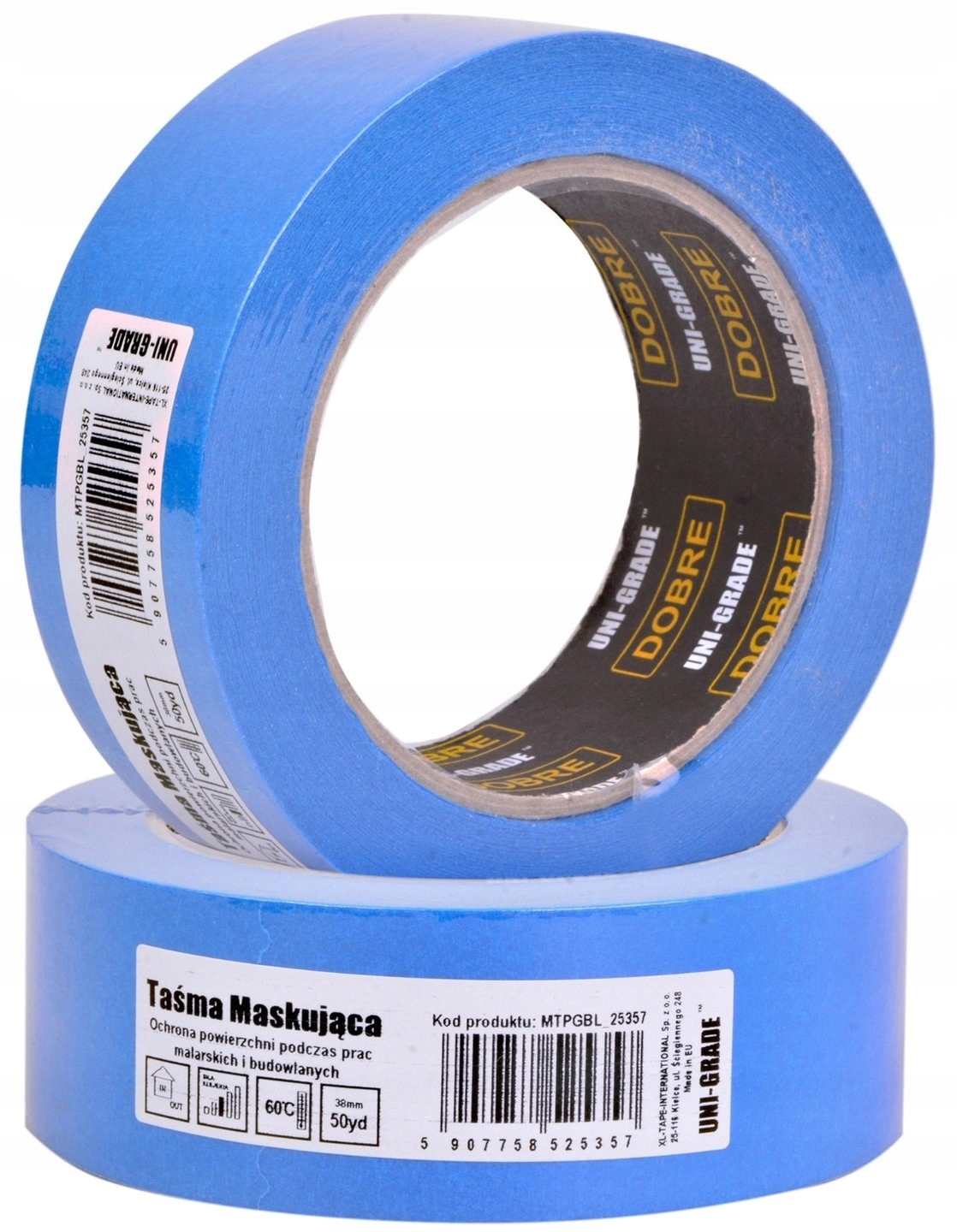 

Taśma Malarska Maskująca Niebieska Uni-grade 38MM