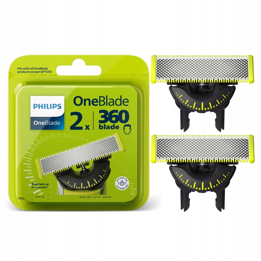 Ostrza do Golarki Philips OneBlade 360 QP420/50 2 sztuki Model QP420