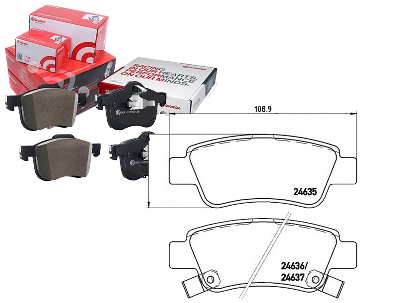 Brzdové Destičky Honda Cr-v III 07- Zadní Brembo