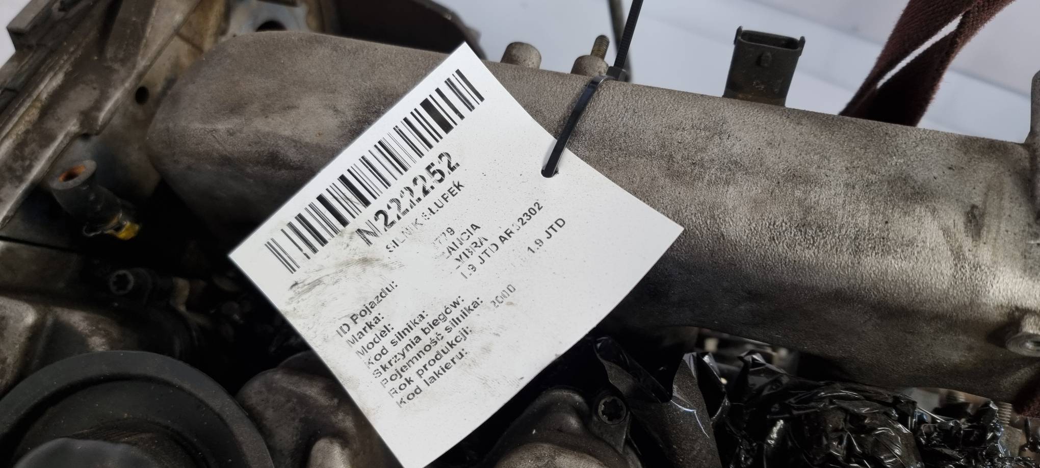 engine pillar AR323302 1.9 JTD 104 KM LANCIA LYBRA