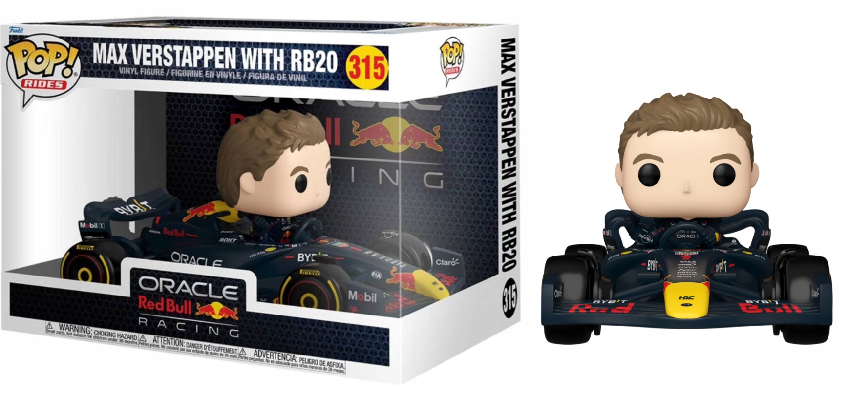 Funko Pop! Formule 1 Ride Deluxe 315 F1 Max Verstappen RB20