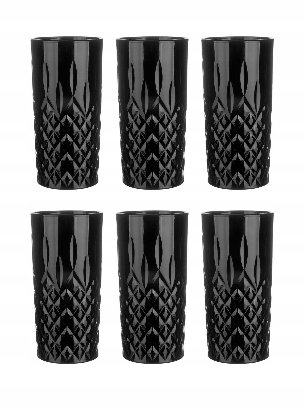 

6x Szklanka 300ml Czarna Błyszcząca