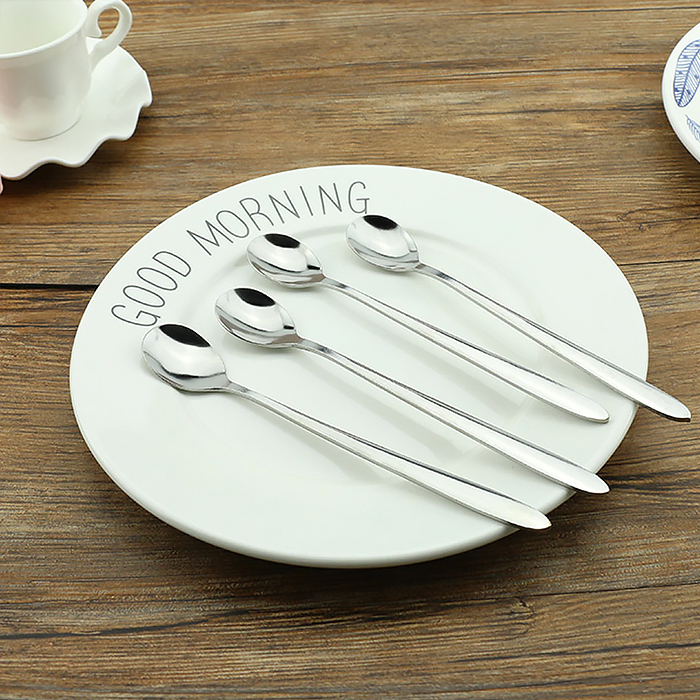 ŁYŻECZKA ŁYŻECZKI DO KAWY LATTE LODÓW DESERÓW DESEROWE DŁUGA KOMPLET 6szt Liczba sztuk 6 szt.